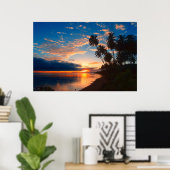 Tropische soep op Hawaiiaans eiland Poster (Thuiskantoor)