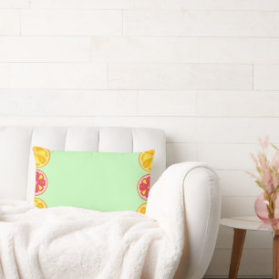TROPISCHE SOMMER VRUCHTEN Oranje citroenen Slik Kussen