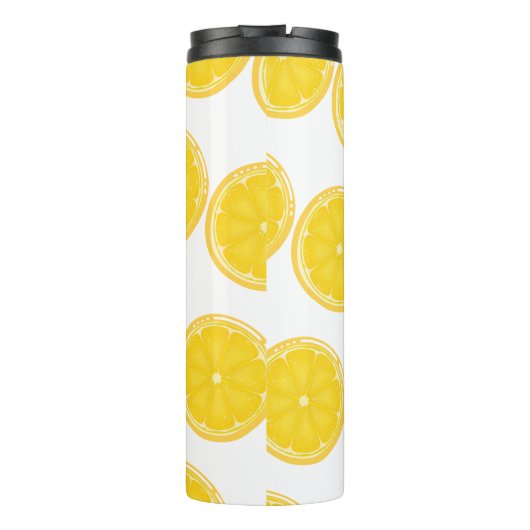 TROPISCHE SOMMER VRUCHTEN Oranje citroenen Slik Thermosbeker (Achterkant)