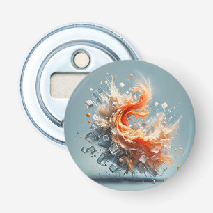 Tropische spatten button flesopener