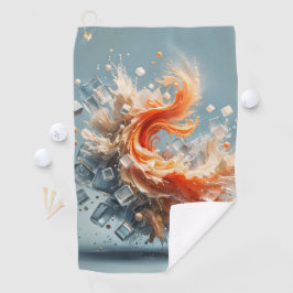 Tropische spatten golfhanddoek