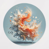 Tropische spatten labels (Design 1)