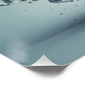 Tropische spatten perfect poster (Hoek)