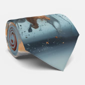 Tropische spatten stropdas (Opgerold)