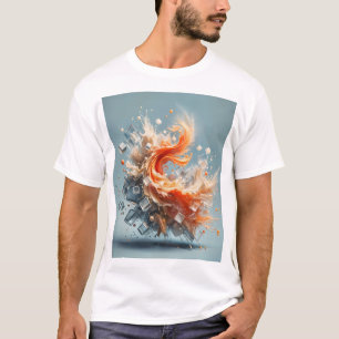 Tropische spatten t-shirt