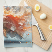 Tropische spatten theedoek (Quarter Fold)