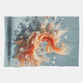 Tropische spatten theedoek