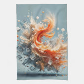 Tropische spatten theedoek (Verticaal)