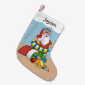 Tropische staartstaartstaart kleine kerstsok (Voorkant (Hangend))