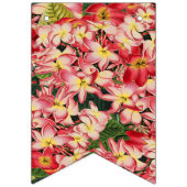 Tropische stekelbaardbloemen Floral Happy Birthday Vlaggetjes (Eerste vlag)