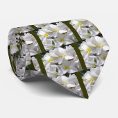 Tropische stekelstaartebloemen stropdas (Opgerold)