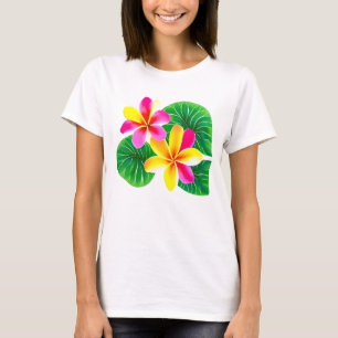 Tropische stekelstaartebloemen t-shirt