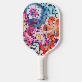 Tropische stekelstoot Abstracte bloemen Pickleball Paddle (Voorkant)