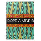 tropische stijl DOPE A MINE B spiraal notitieboek (Voorkant)