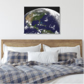 Tropische Stormen op aarde. Canvas Afdruk (Insitu (Slaapkamer))