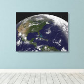 Tropische Stormen op aarde. Canvas Afdruk (Insitu (Houten vloer))