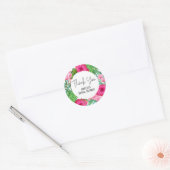 Tropische strand bloem bruidsfeest stickers (Envelop)