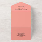 Tropische strand Destination Elegant RSVP QR Code All In One Uitnodiging (Buitenkant)