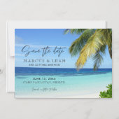 Tropische strandbestemming Weddenschap Opslaan dat Magnetische Uitnodiging (Voorkant)