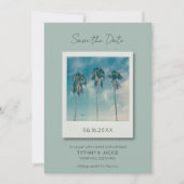 Tropische strandbestemming Weddenschap Opslaan dat Save The Date (Voorkant)