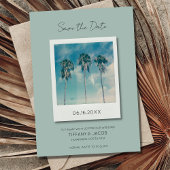Tropische strandbestemming Weddenschap Opslaan dat Save The Date