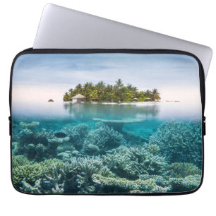 Tropische stranden Ari Atoll Maldives Laptop Sleeve