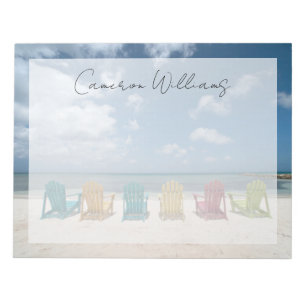 Tropische stranden   Palmstrand, Aruba Notitieblok