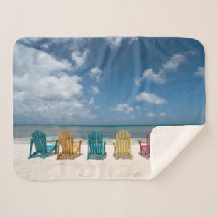 Tropische stranden Palmstrand, Aruba Sherpa Deken