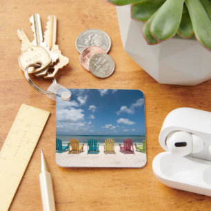 Tropische stranden Palmstrand, Aruba Sleutelhanger