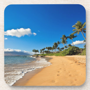 Tropische stranden   Wailea, Maui, Hawaii Bier Onderzetter
