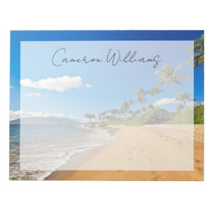 Tropische stranden   Wailea, Maui, Hawaii Notitieblok