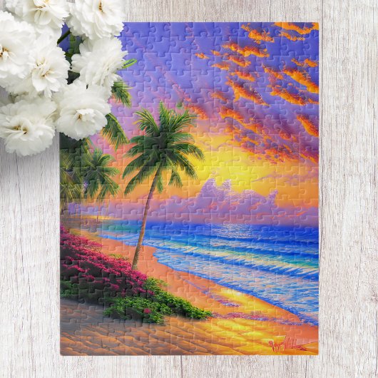 Tropische Strandlandschap Jigsaw Puzzel