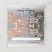 Tropische Strandlichten Bruiloft (Buitenkant ongevouwen)