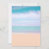 Tropische strandlucifers bruiloft kaart (Achterkant)