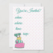 Tropische strandtaart kaart (Achterkant)