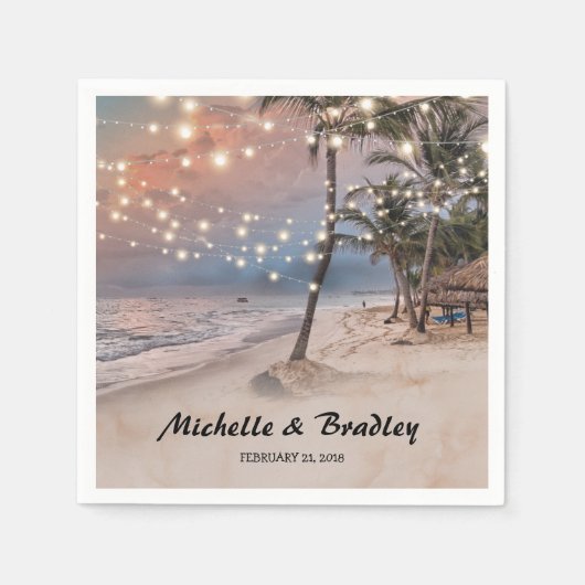 Tropische stransport servetten (Voorkant)