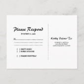 Tropische stransporten RSVP Uitnodiging Briefkaart (Achterkant)