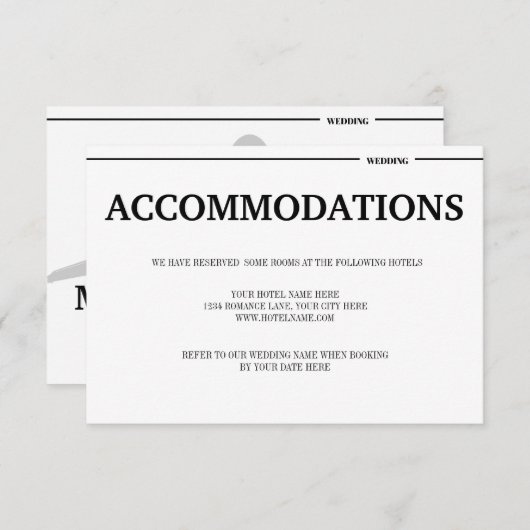 Tropische strinterinformatie bestemming informatiekaartje (Voorkant / Achterkant)