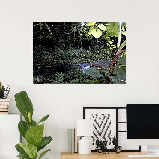 Tropische stromen poster (Thuiskantoor)