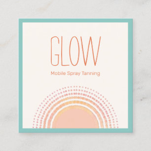 Tropische Sun Mobile Spray Tan Calling Card Contactkaartje