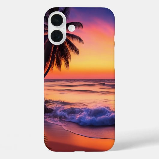 Tropische Sunset iPhone Case (Achterkant)