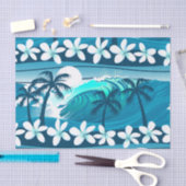 Tropische surf met palmbomen tissuepapier (Craft)