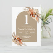 Tropische terracotta verbrand oranje koper onder s kaart (Staand voorkant)