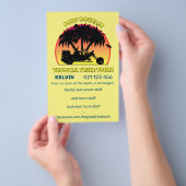 Tropische testtijden flyer (Hand)