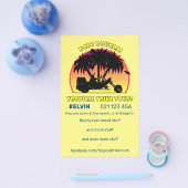 Tropische testtijden flyer (Enkel)