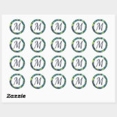 Tropische Tidings Monogram Stickers (Vel)