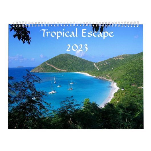 Tropische tijdlijn 2023 kalender (Hoes)