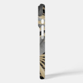 Tropische tijger Hawaiian Palm Oerwoud grijs Case-Mate iPhone Case (Achterkant / Links)