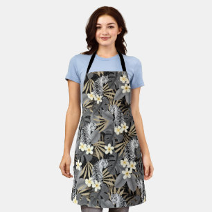 Tropische tijger Hawaiian Palm Oerwoud grijs Schort