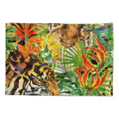 Tropische Tijger Waterverf Oerwoud Kussensloop (Achterkant)